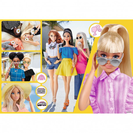 TREFL BARBIE Glitter puzzle, 100 pcs