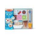 MELISSA & DOUG Puidust magnetiline pusle - mängukomplekt, jäätis