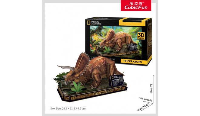 CUBIC FUN National Geographic 3D pusle Tritseratops