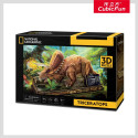 CUBIC FUN National Geographic 3D Puzle Triceratopss