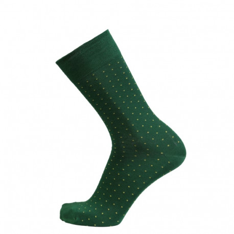 SOKISAHTEL MARCO rohelised viskoosist täpilised sokid 446