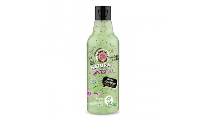 NATURA SIBERICA SKIN SUPER GOOD NATURAL GEL DE BAÑO DE PEPINO ORGÁNICO Y SEMILLAS DE ALBAHACA 250ML