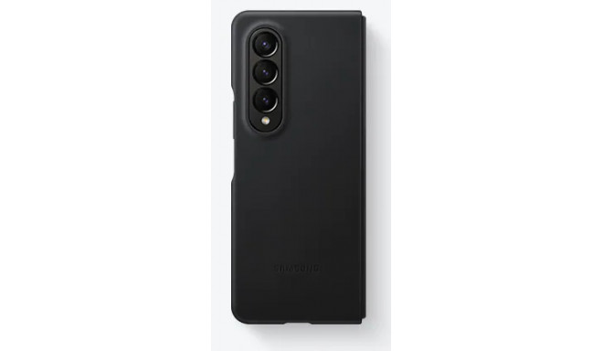 Dėkliukas SAMSUNG Galaxy Fold4, odinis, juodas