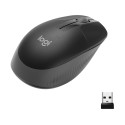 Pelė LOGITECH M190 Full-size, belaidė, juoda