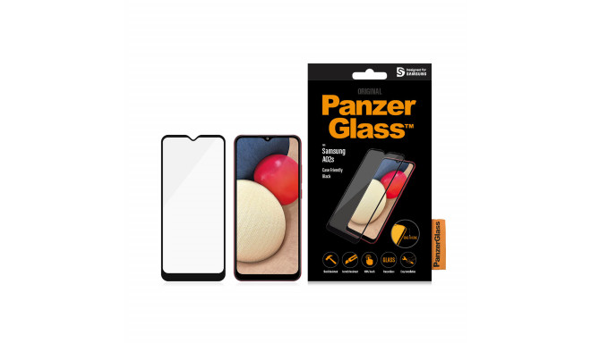 Ekrano apsauga PanzerGlass Case Friendly 7262 Samsung Galaxy A02s, Black, Edge-to-Edge