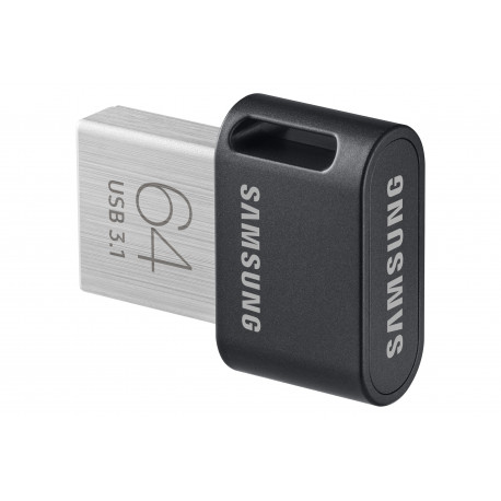 USB raktas SAMSUNG FIT Plus MUF-64AB/APC 64 GB USB 3.1 Black/Silver