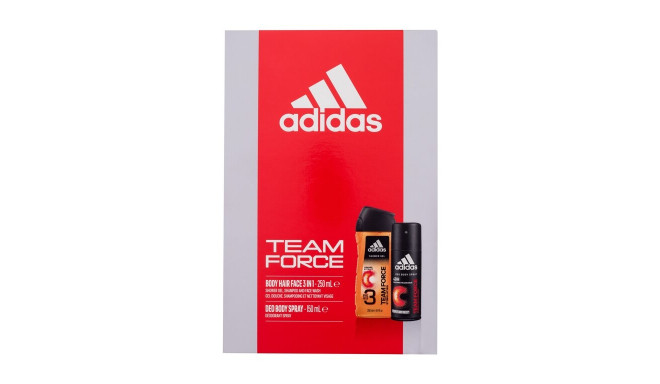 Adidas Team Force 3in1 (250ml) (150ml Deodorant + 250ml Shower gel)