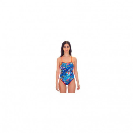 Ujumistrikoo Speedo Retro Pop Cross Tieback sinine/kirju - 34