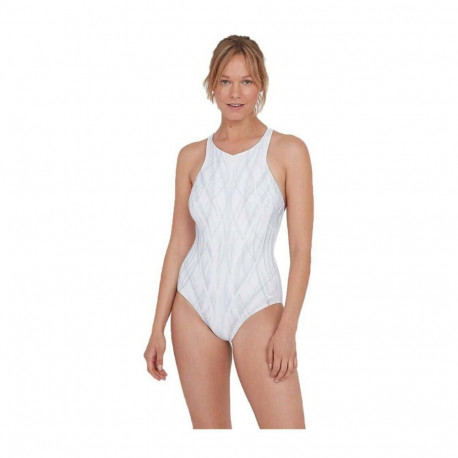 Ujumistrikoo SPEEDO OPALGLOW PRNT 1 Piece AF valge - 42