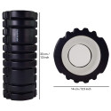 Massaažirull Tunturi Yoga Foam Grid Roller 33 cm must