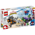 LEGO Spidey Hulki ja Rhino veokite vastasseis