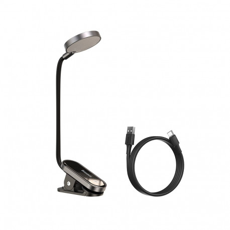 Mini LED Reading Lamp with Clip 3W 4000K, Gray