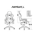 GAMING CHAIR FURY AVENGER L BLACK-WHITE