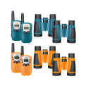 Walkie Talkie and Binoculars Set, Levenhuk LabZZ WTT10, Orange