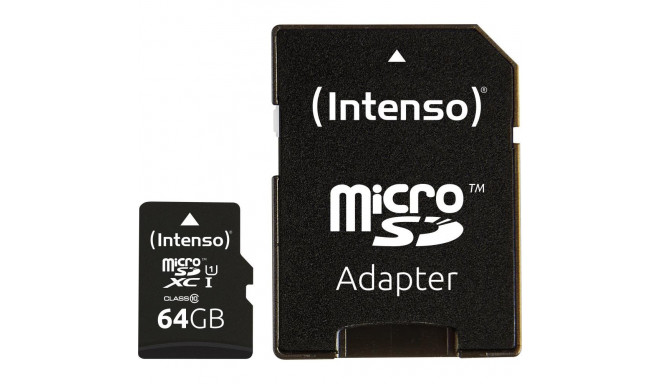 MEMORY MICRO SDXC 64GB UHS-I/W/ADAPTER 3423490 INTENSO