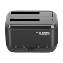 NATEC NSD-0955 Natec Docking Station KANGAROO DUAL 2.5/3.5 HDD USB 3.0 + AC adapter