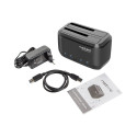 NATEC NSD-0955 Natec Docking Station KANGAROO DUAL 2.5/3.5 HDD USB 3.0 + AC adapter