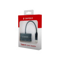 Gembird memory card reader USB-C SDXC OTG, black (UHB-CR3-02)