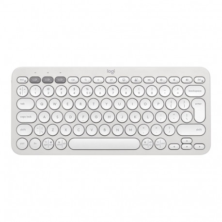 LOGITECH Pebble Keys 2 K380s - (US) INTL - BT - N/A - INTNL-973 - UNIVERSAL, tonaalvalge