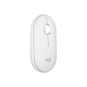 LOGITECH Pebble Mouse 2 M350s - TONAL WHITE - BT - N/A - EMEA-808 - DONGLELESS