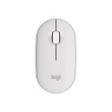 LOGITECH Pebble Mouse 2 M350s - TONAL WHITE - BT - N/A - EMEA-808 - DONGLELESS