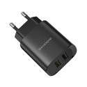 Borofone seinalaadija BN2 Super - 2xUSB - 2,1A must