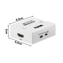 Fusion video signal converter RCA to HDMI (+Audio)white