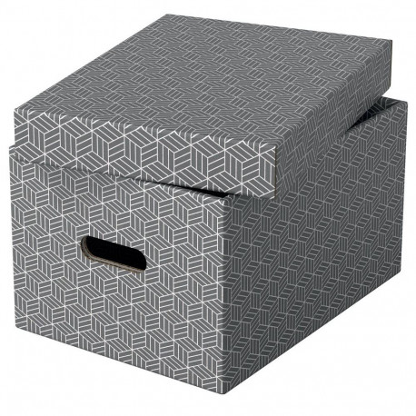 Storage Box Esselte Home M Grey Pack/3
