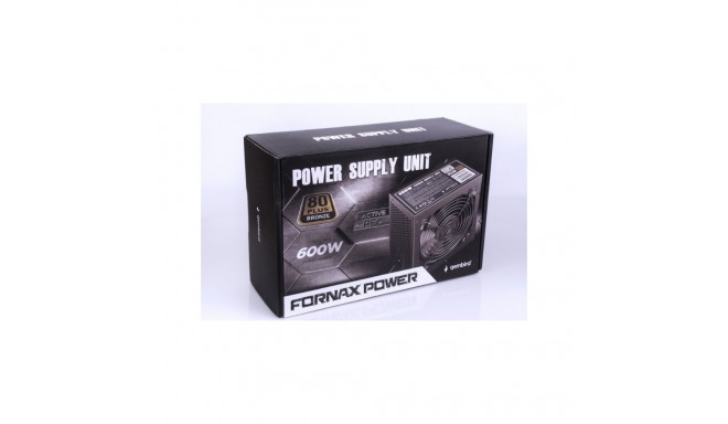 Power supply unit 600W active PFC 12 cm fan 80+Bronze color box