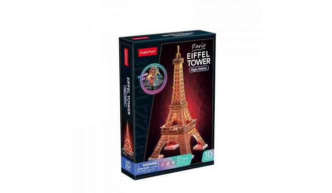 CubicFun 3D puzzle LED Eiffel Tower Night Edition