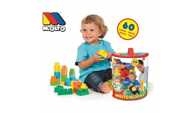 Boat with Building Blocks Moltó Blocks (60 pcs)