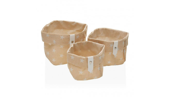 Set of Stackable Organising Boxes Versa Stars 10 x 10 x 10 cm 14 x 14 x 14 cm 12 x 12 x 12 cm