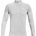 Pikkade varrukatega T-särk, meeste Under Armour Tech 2.0 1/2 Zip Valge - L