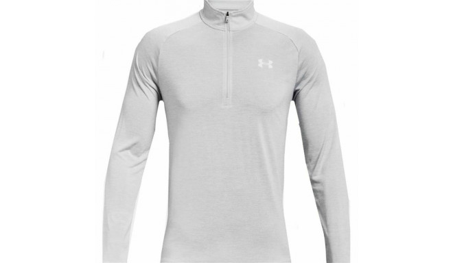 Pikkade varrukatega T-särk, meeste Under Armour Tech 2.0 1/2 Zip Valge - XL