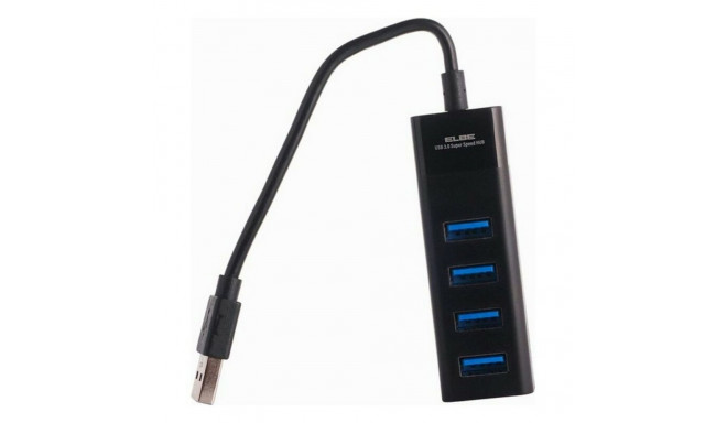 USB-хаб на 4 порта 3.0 ELBE HUB401 Чёрный