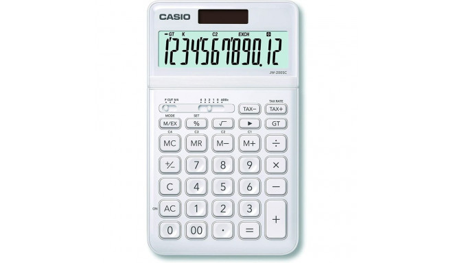 Calculator Casio JW-200SC-WE White Plastic