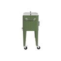Переносной Холодильник DKD Home Decor 74 x 43 x 80 cm Сталь Зеленый полипропилен 56 L