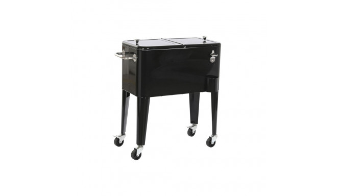 Переносной Холодильник DKD Home Decor 74 x 43 x 83 cm Чёрный Сталь Алюминий полипропилен 56 L
