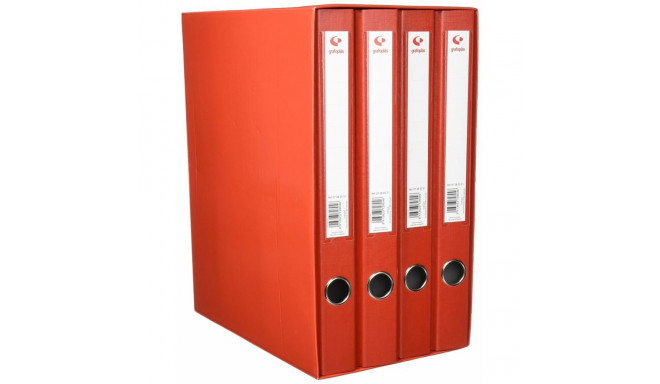 Modular Filing Cabinet Grafoplas Ring binder x 4 Red A4
