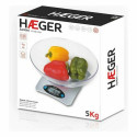 кухонные весы Haeger KS-05B.002B 5 kg Чёрный