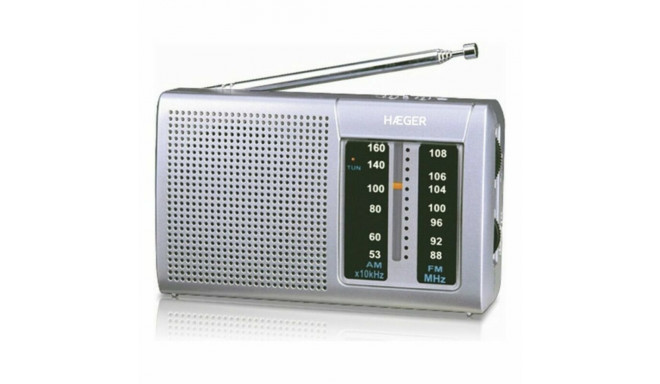 Radio AM/FM Haeger PR-BIB.001A Grey