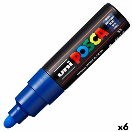 Marker POSCA PC-7M Sinine (6 Ühikut)