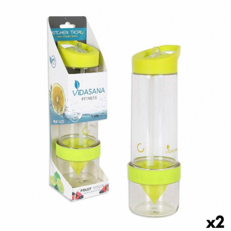 Pudele Kitchen Tropic Dzeltens 7,5 x 24,5 cm Miksētājs (2 gb.)