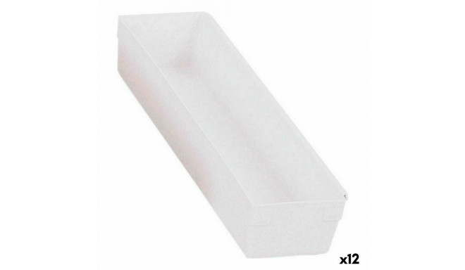 Daudzfunkcionāla Kaste Modulārs Balts 30,5 x 8 x 5,3 cm (12 gb.)