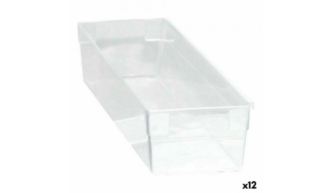 Multi-use Box Modular Transparent 30,5 x 8 x 5,3 cm (12 Units)