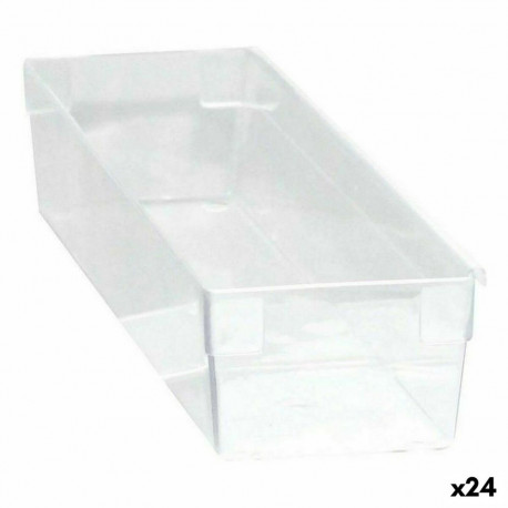 Mitmeotstarbeline Karp Modulaarne Läbipaistev 22,5 x 8 x 5,3 cm (24 Ühikut)