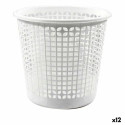 Atkritumu tvertne Dem Office Balts 27 x 27 x 25 cm (12 gb.) (ø 27 x 25,5 cm)