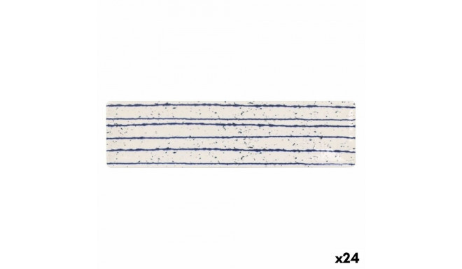 Pasniegšanas Plate La Mediterránea Arago Taisnstūra 30 x 8 x 2 cm (24 gb.)