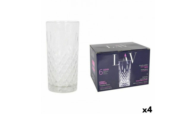 Set of glasses LAV Odin 6 Pieces (4 Units) (356 ml)