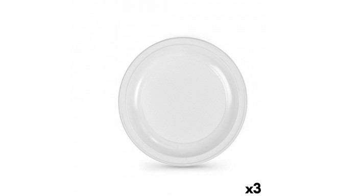 Set of reusable plates Algon White Plastic 28 x 28 x 1,5 cm (36 Units)